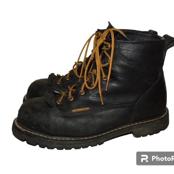Georgia Boots Waterproof Lace Up Work Boots Size 10M 6\